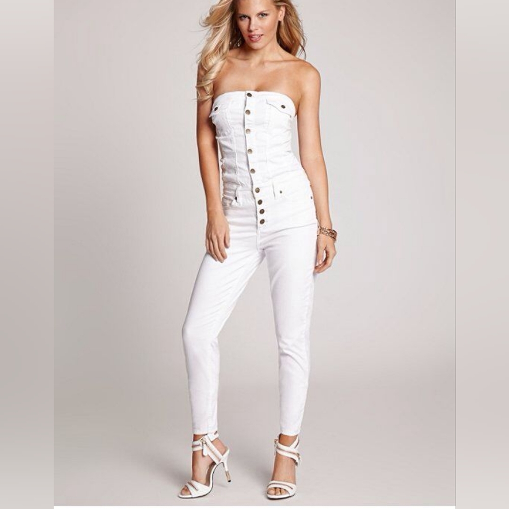 GUESS White Jumpsuit 2